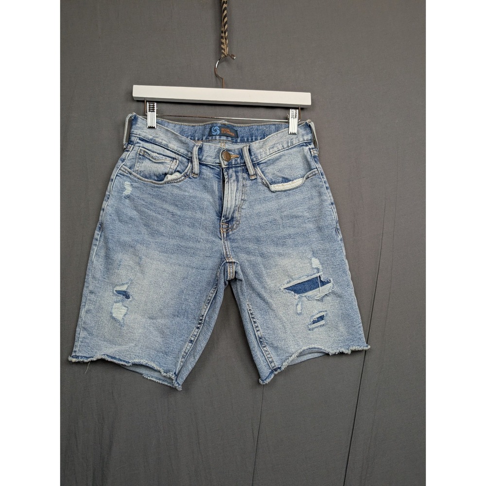 Men's Shorts Size 28 Distressed Light Wash Regal Exchange‎